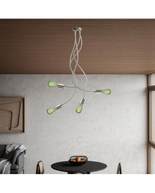 Flex 90 lampada da soffitto snodabile a luce diffusa con lampadina LED ST64