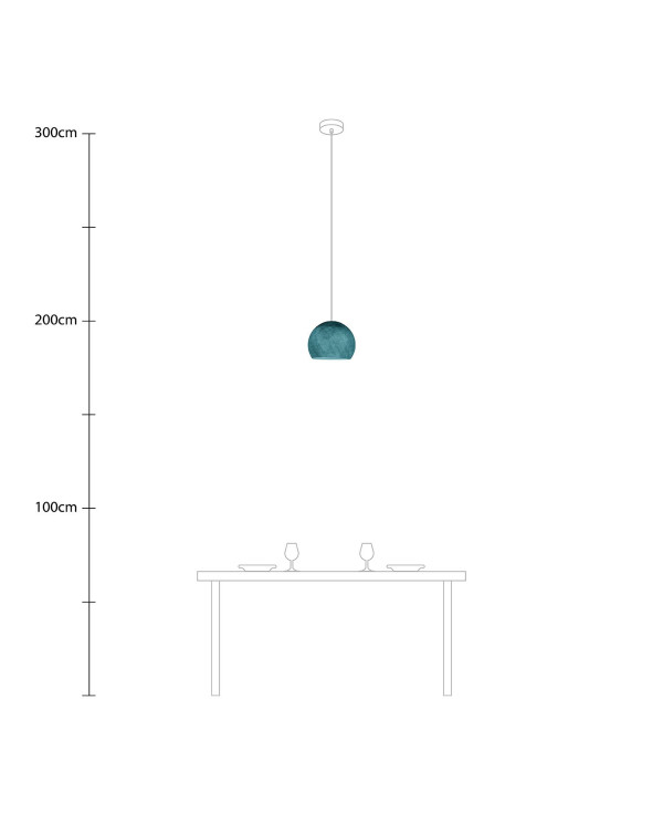 Lampada a sospensione con paralume Cupola