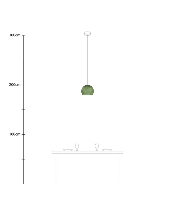 Lampada a sospensione con paralume Cupola