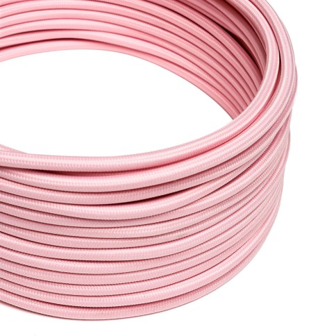 Cavo tessile Rosa Baby lucido - L'Originale Creative-Cables - RM16 rotondo 2x0,75mm / 3x0,75mm