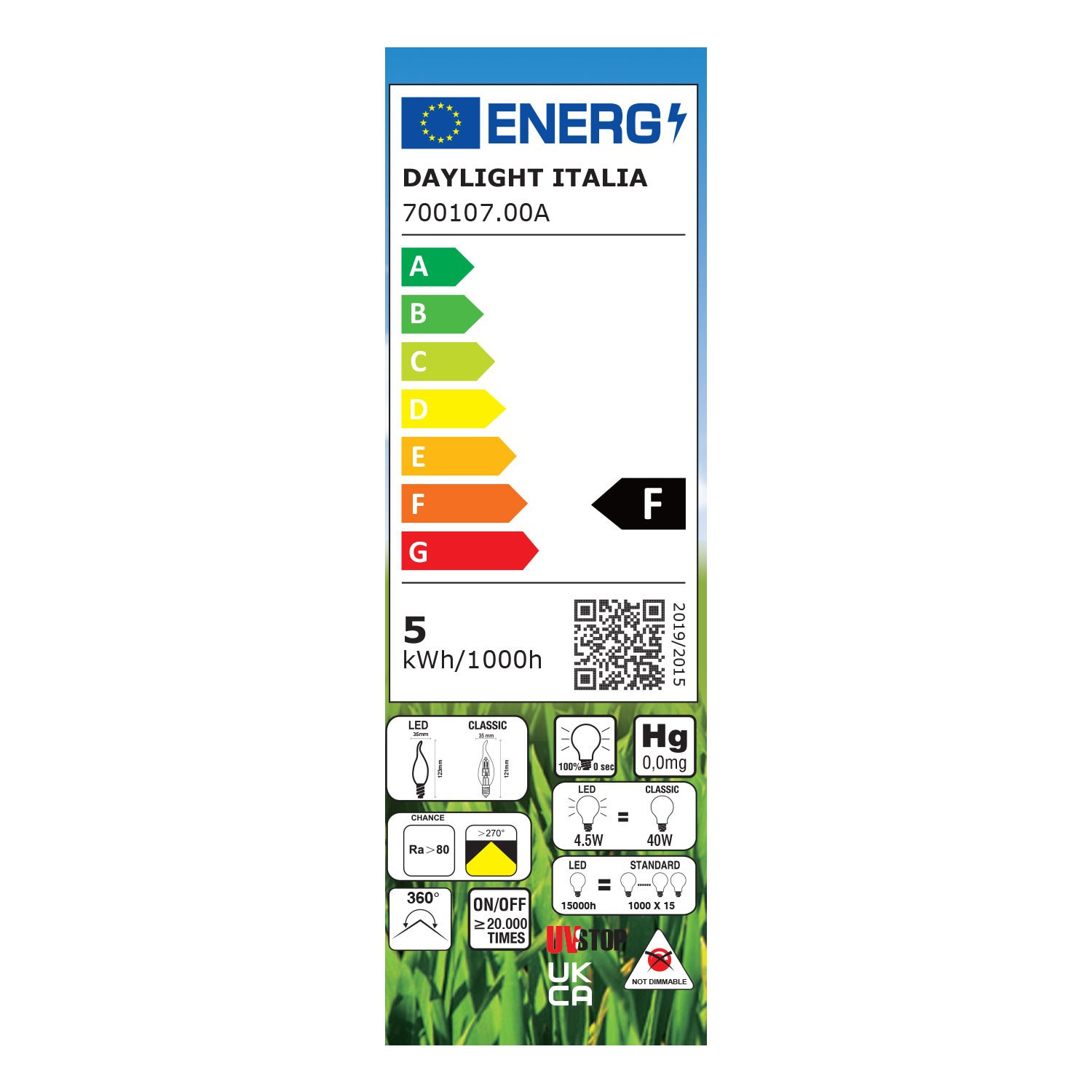 23003651-X4 - Lampade a led - elettronicadefilippo srl - Lampadina a LED -  Lampadina Colpo Di Vento - Lampadina Attacco Piccolo - E14