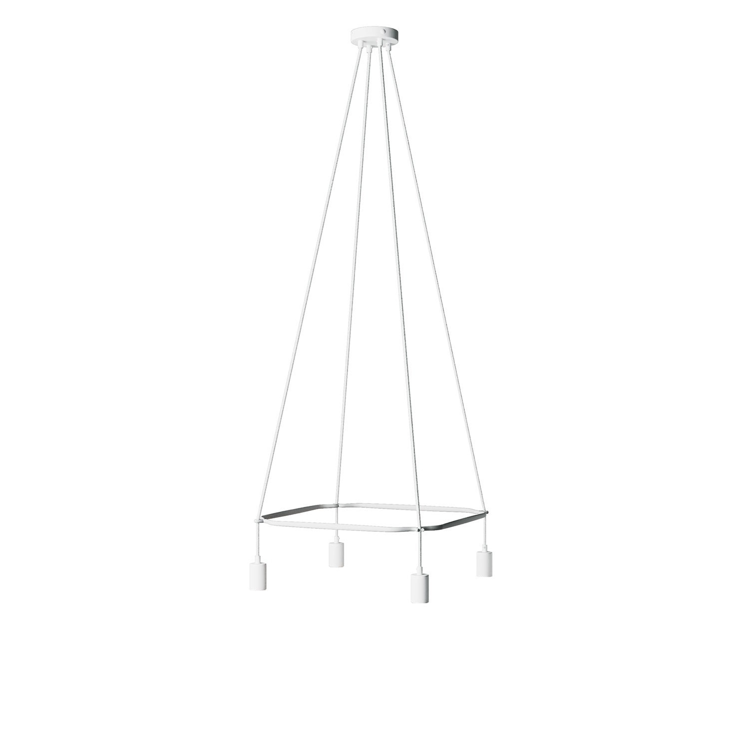 Lampadario Cage a 4 cadute Globo