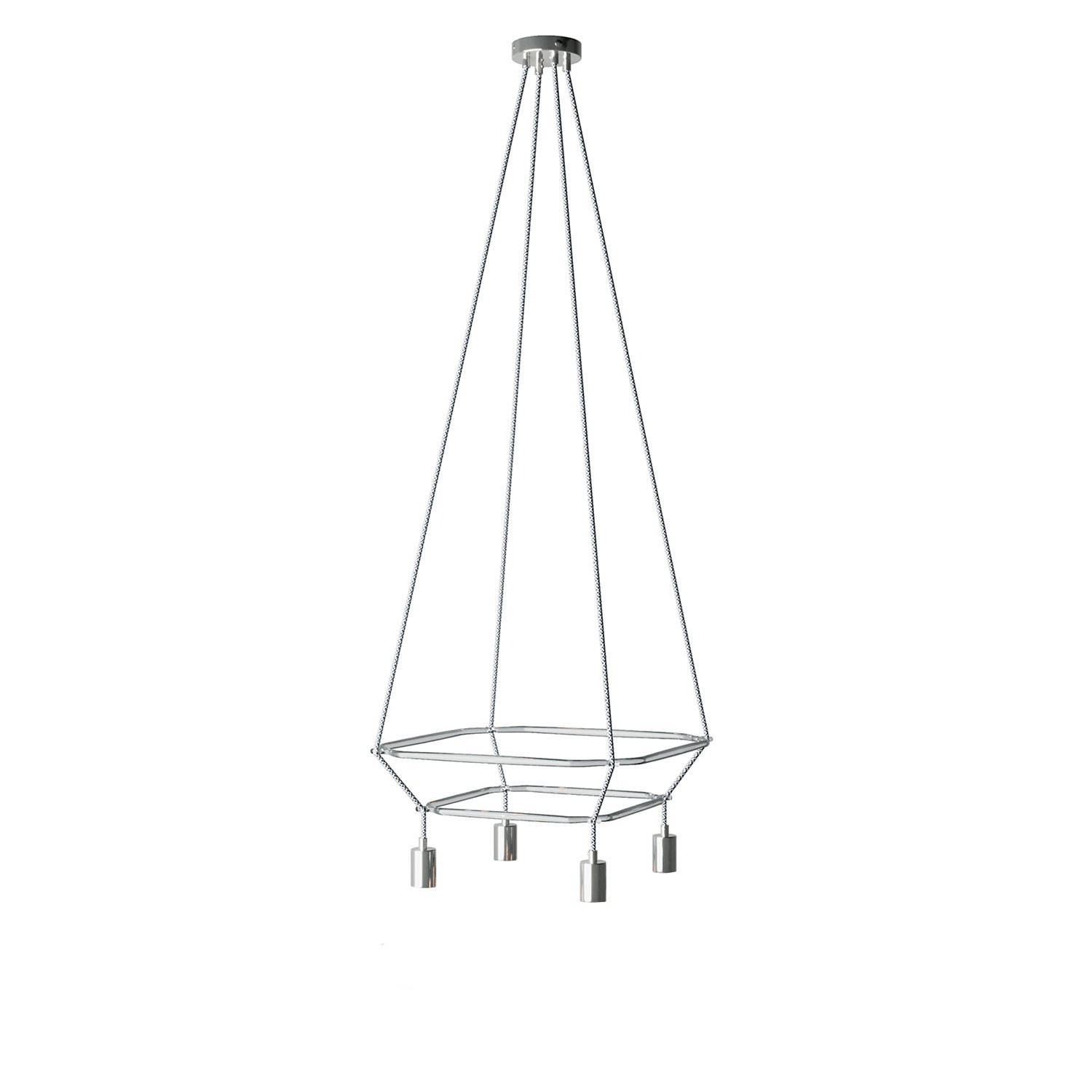 Lampadario 2 Cage a 4 cadute Bona Pastel