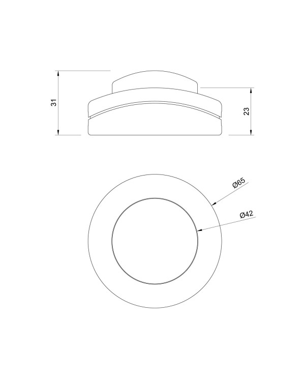 Interruttore unipolare rompifilo a pedale Creative Switch rame satinato