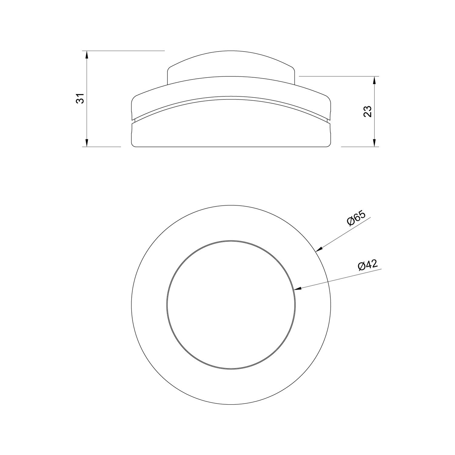 Interruttore unipolare rompifilo a pedale Creative Switch titanio satinato