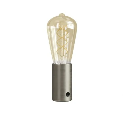 SI! Lampada portatile a 5V con lampadina ST64 - Titanio satinato