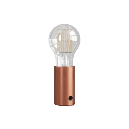 SI! Lampada portatile a 5V con lampadina A60 - Rame satinato