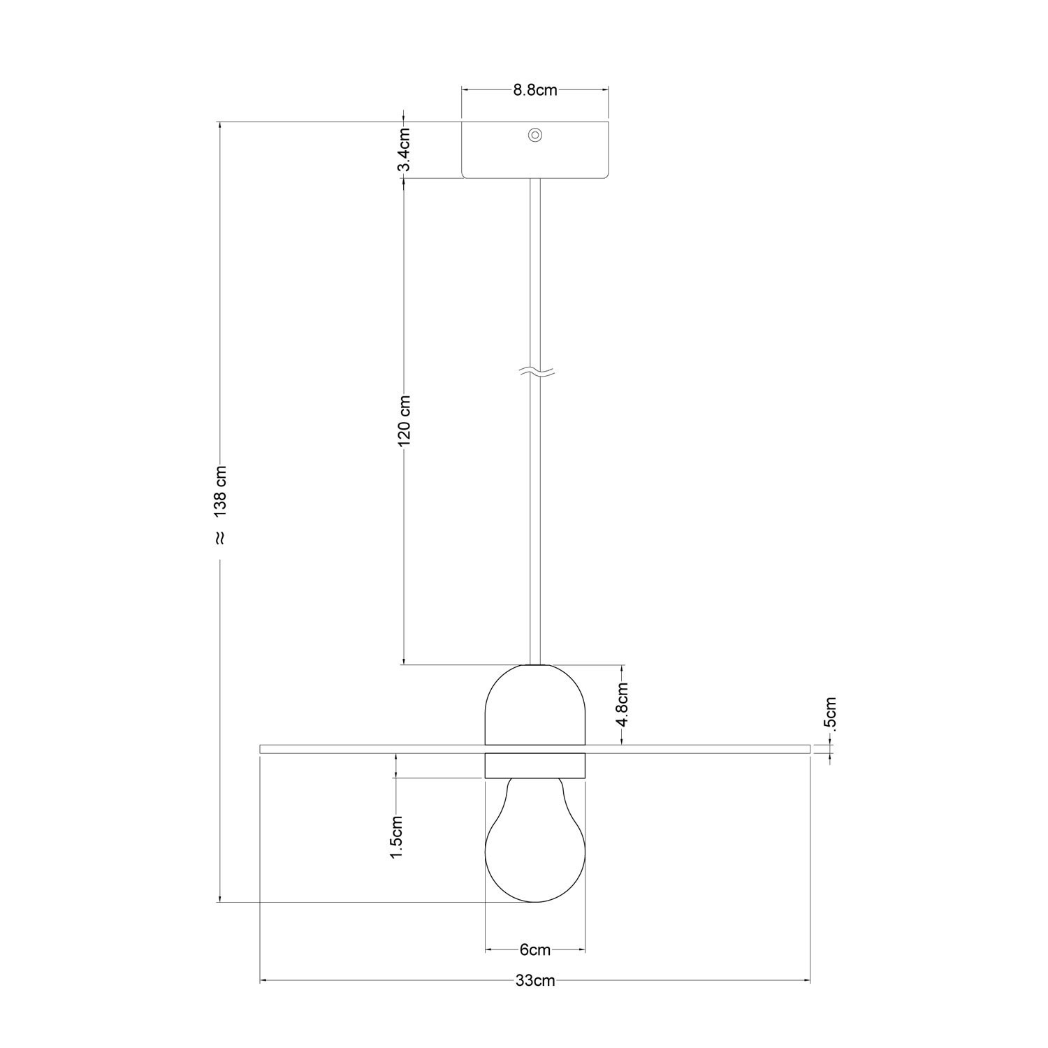 Illuminazione in legno Paralume grande Lampada a sospensione GULA L88 -   Italia