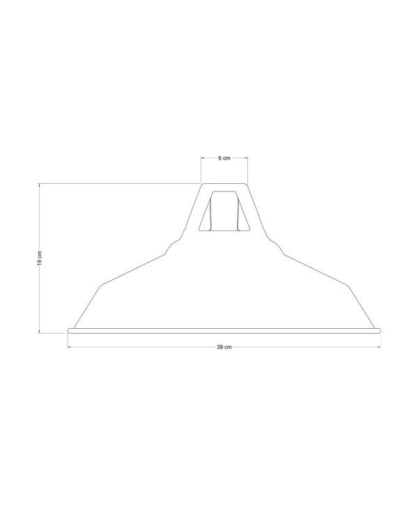 Paralume Harbour in metallo smaltato con attacco E27, diametro 38 cm