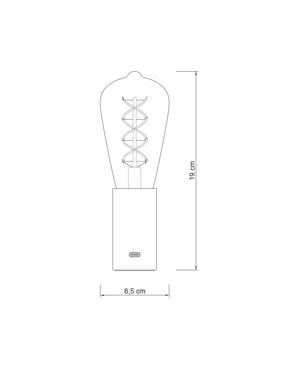 Lampada portatile in confezione regalo SI! a 5 volt