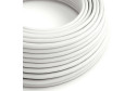 Cavo elettrico Ultra Soft in silicone rivestito in tessuto Bianco Ottico lucido - RM01 rotondo 2x0,75 mm