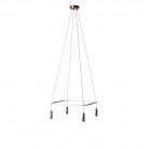 Lampadario Cage a 4 cadute P-Light