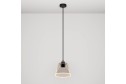 Lampada a sospensione con lampadina Ghost a cono smoky