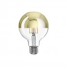 Lampadina LED Mezza Sfera Oro Globo G95 7W 650Lm E27 2700K Dimmerabile - A14