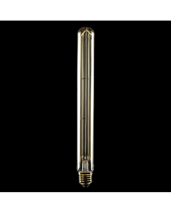 Lampadina LED Dorata Carbon Line filamento verticale T32X300 7W 806Lm E27 2700K Dimmerabile - C57