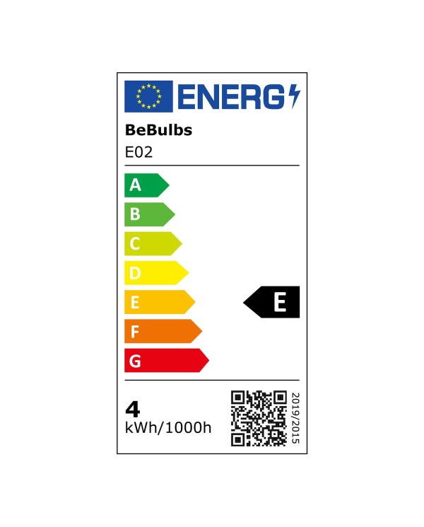 Lampadina LED E27 Goccia A60 Trasparente 4W 470Lm 2700K - E02