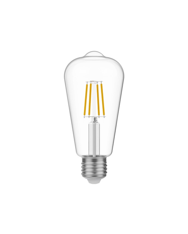 Lampadina LED E27 Edison ST64 Trasparente 4W 470Lm 2700K - E03