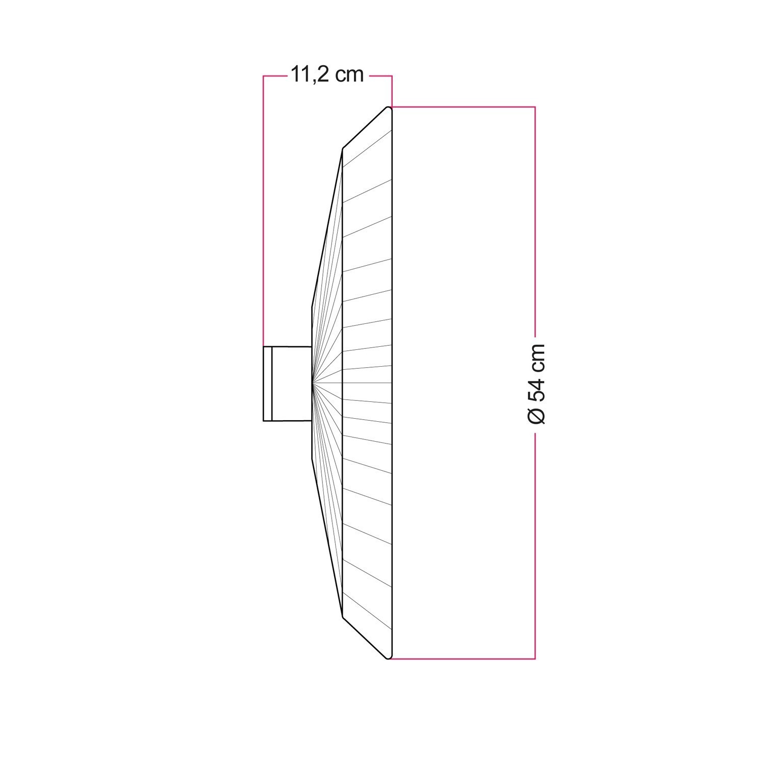 Lampada da parete e soffitto con paralume in rafia Tahiti