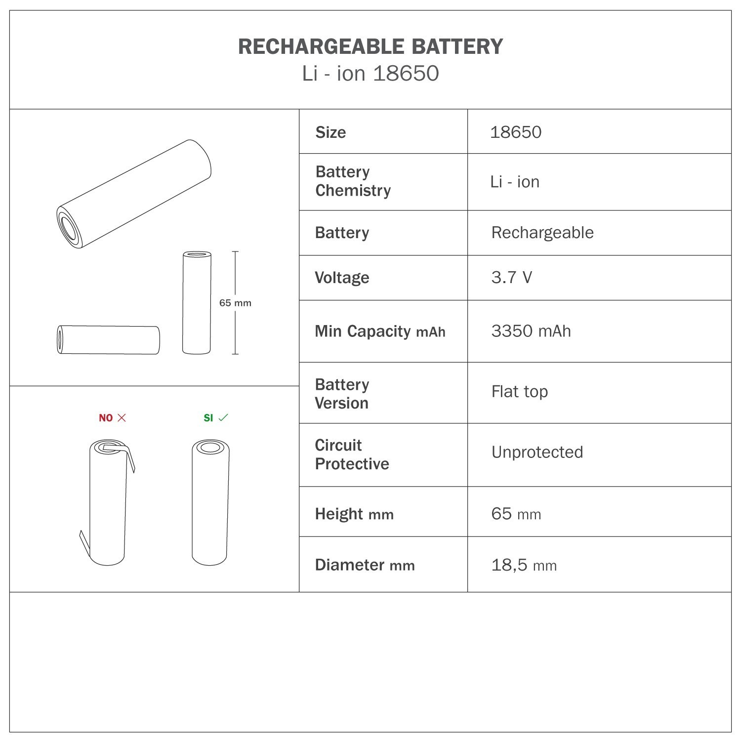 Lampada portatile ricaricabile Cabless01 con lampadina - personalizzabile (min 20 pezzi)