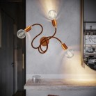 Flex 60 lampada da parete o soffitto snodabile a luce diffusa con lampadina LED G95