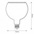 Lampadina LED Smoky Ghost Line CRI 90 G125 6W 220Lm E27 1900K Dimmerabile - G15