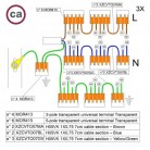 Kit di collegamento WAGO compatibile con cavo 3x per Rosone a 8 fori