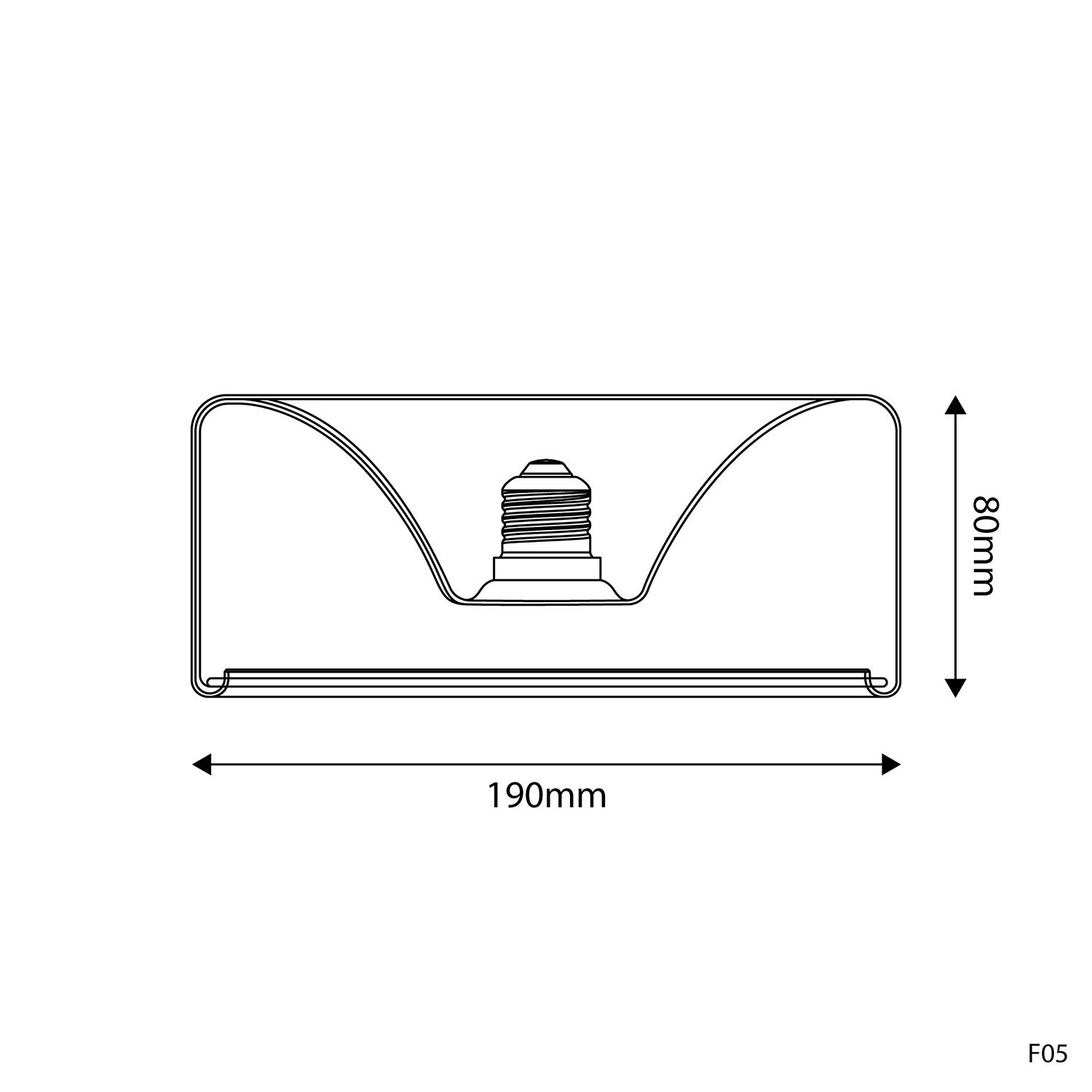 Lampadina LED E27 Ghost Line Trasparente Recessed Donut 195x83 6W 500Lm 2200K Dimmerabile - G02