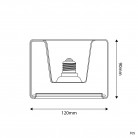 Lampadina LED E27 Ghost Line Trasparente Recessed Donut 120x90 6W 500Lm 2200K Dimmerabile - G03