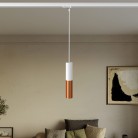 Lampada a sospensione per binari con doppio paralume Tub-E14