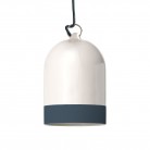 Paralume Campana Mini XS bicolore in ceramica, collezione Materia - Made in Italy