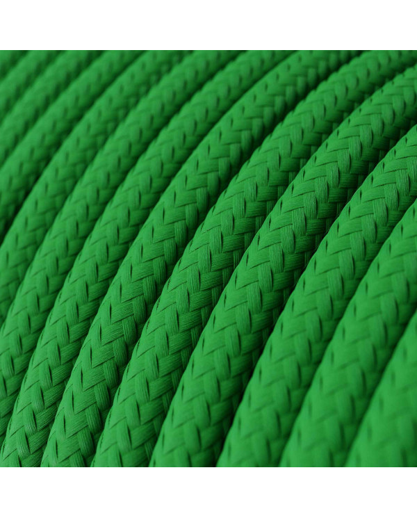 Cavo tessile Verde Prato lucido - L'Originale Creative-Cables - RM06 rotondo 2x0,75mm / 3x0,75mm