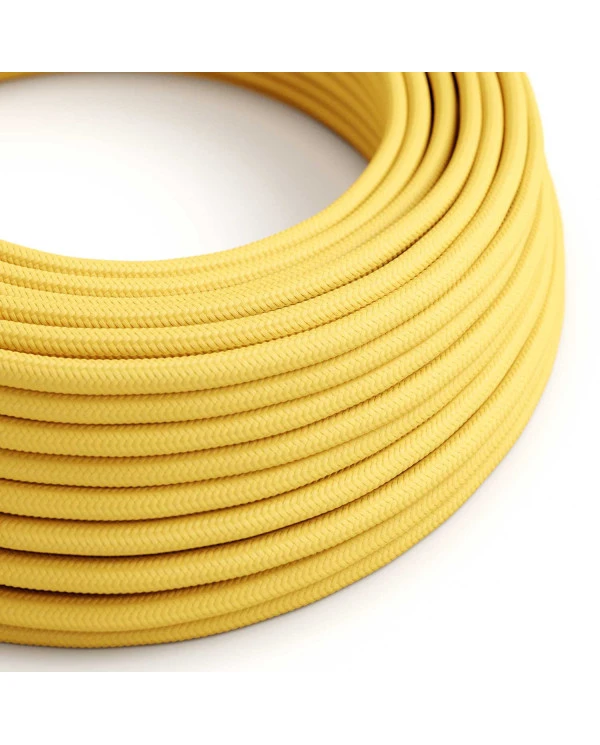 Cavo tessile Giallo Mais lucido - L'Originale Creative-Cables - RM10 rotondo 2x0,75mm / 3x0,75mm