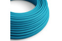 Cavo tessile Blu Ciano lucido - L'Originale Creative-Cables - RM11 rotondo 2x0,75mm / 3x0,75mm