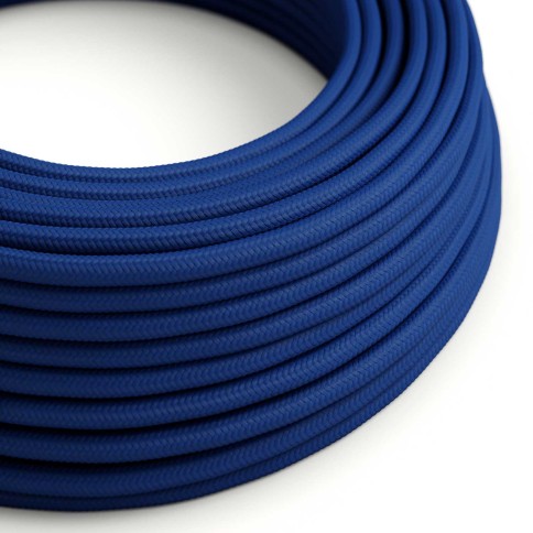 Cavo tessile Classic Blue lucido - L'Originale Creative-Cables - RM12 rotondo 2x0,75mm / 3x0,75mm