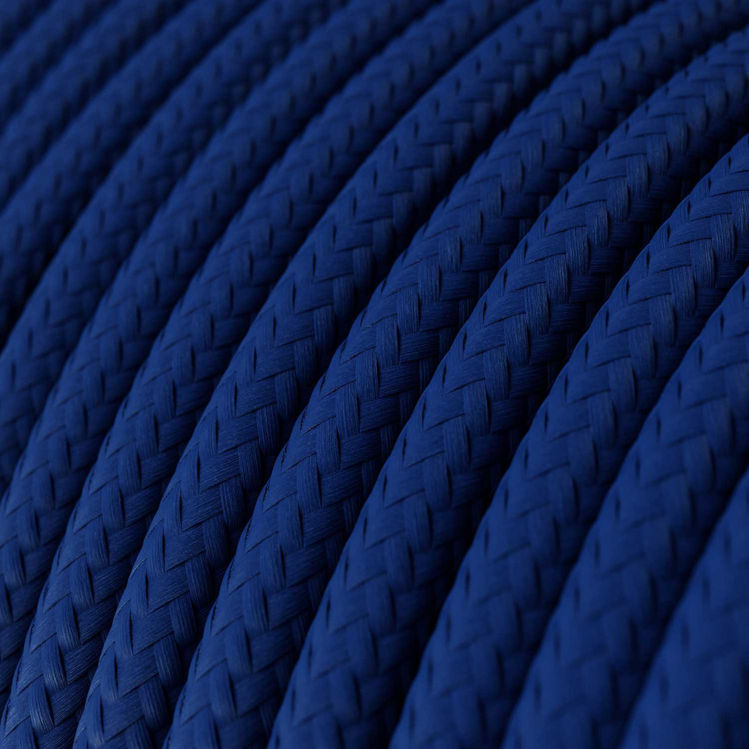 Cavo tessile Classic Blue lucido - L'Originale Creative-Cables - RM12 rotondo 2x0,75mm / 3x0,75mm