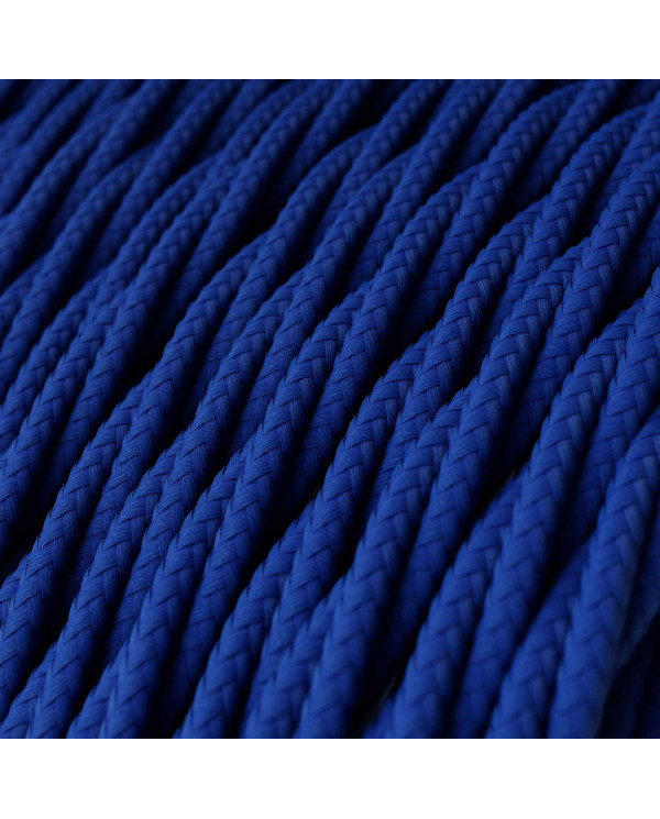 Cavo tessile Classic Blue lucido - L'Originale Creative-Cables - TM12 trecciato 2x0,75mm / 3x0,75mm