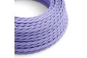 Cavo tessile Lavanda lucido - L'Originale Creative-Cables - TM07 trecciato 2x0,75mm / 3x0,75mm