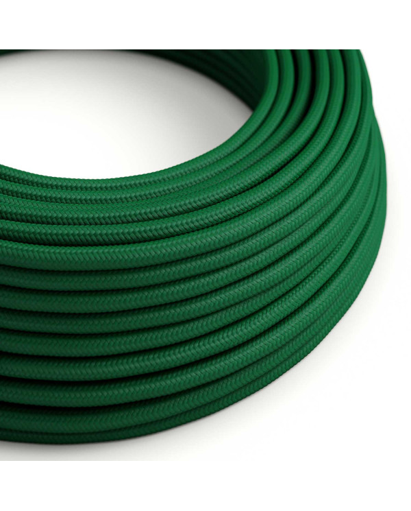 Cavo tessile Verde Bosco lucido - L'Originale Creative-Cables - RM21 rotondo 2x0,75mm / 3x0,75mm