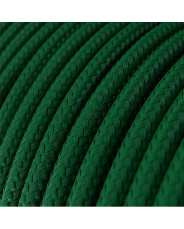 Cavo tessile Verde Bosco lucido - L'Originale Creative-Cables - RM21 rotondo 2x0,75mm / 3x0,75mm