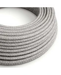 Cavo tessile Grigio Melange in lino - L'Originale Creative-Cables - RN02 rotondo 2x0,75mm / 3x0,75mm