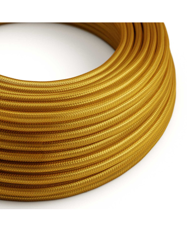 Cavo tessile Oro lucido - L'Originale Creative-Cables - RM05 rotondo 2x0,75mm / 3x0,75mm