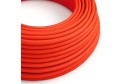 Cavo tessile Arancione Fluo lucido - L'Originale Creative-Cables - RF15 rotondo 2x0,75mm / 3x0,75mm