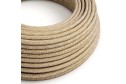 Cavo tessile Tweed Ruggine glitterato ZigZag - L'Originale Creative-Cables - RS82 rotondo 2x0,75mm / 3x0,75mm