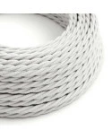 Cavo tessile Bianco Ottico in cotone - L'Originale Creative-Cables - TC01 trecciato 2x0,75mm / 3x0,75mm