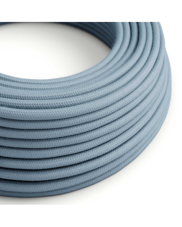 Cavo tessile Blu Oceano in cotone - L'Originale Creative-Cables - RC53 rotondo 2x0,75mm / 3x0,75mm