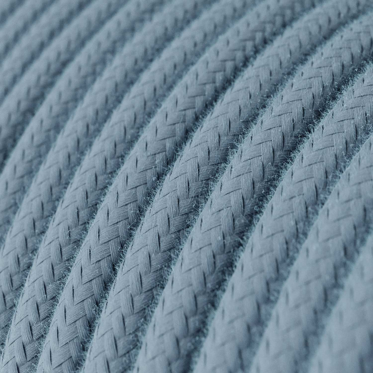 Cavo tessile Blu Oceano in cotone - L'Originale Creative-Cables - RC53 rotondo 2x0,75mm / 3x0,75mm