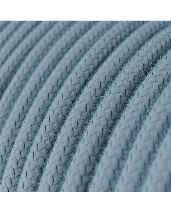 Cavo tessile Blu Oceano in cotone - L'Originale Creative-Cables - RC53 rotondo 2x0,75mm / 3x0,75mm