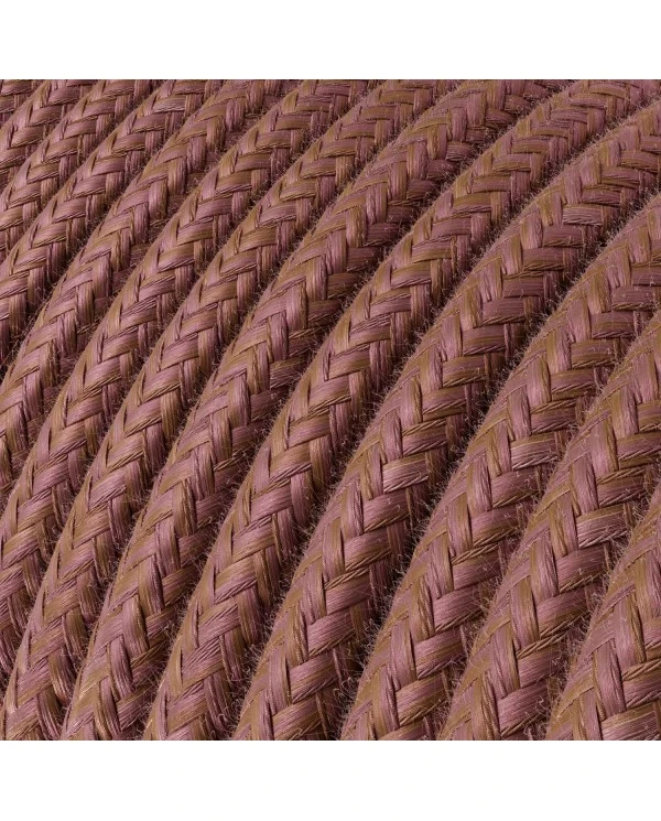 Cavo tessile per illuminazione in cotone color Marsala - L'Originale Creative Cables, per lampade presonalizzabili - RX11