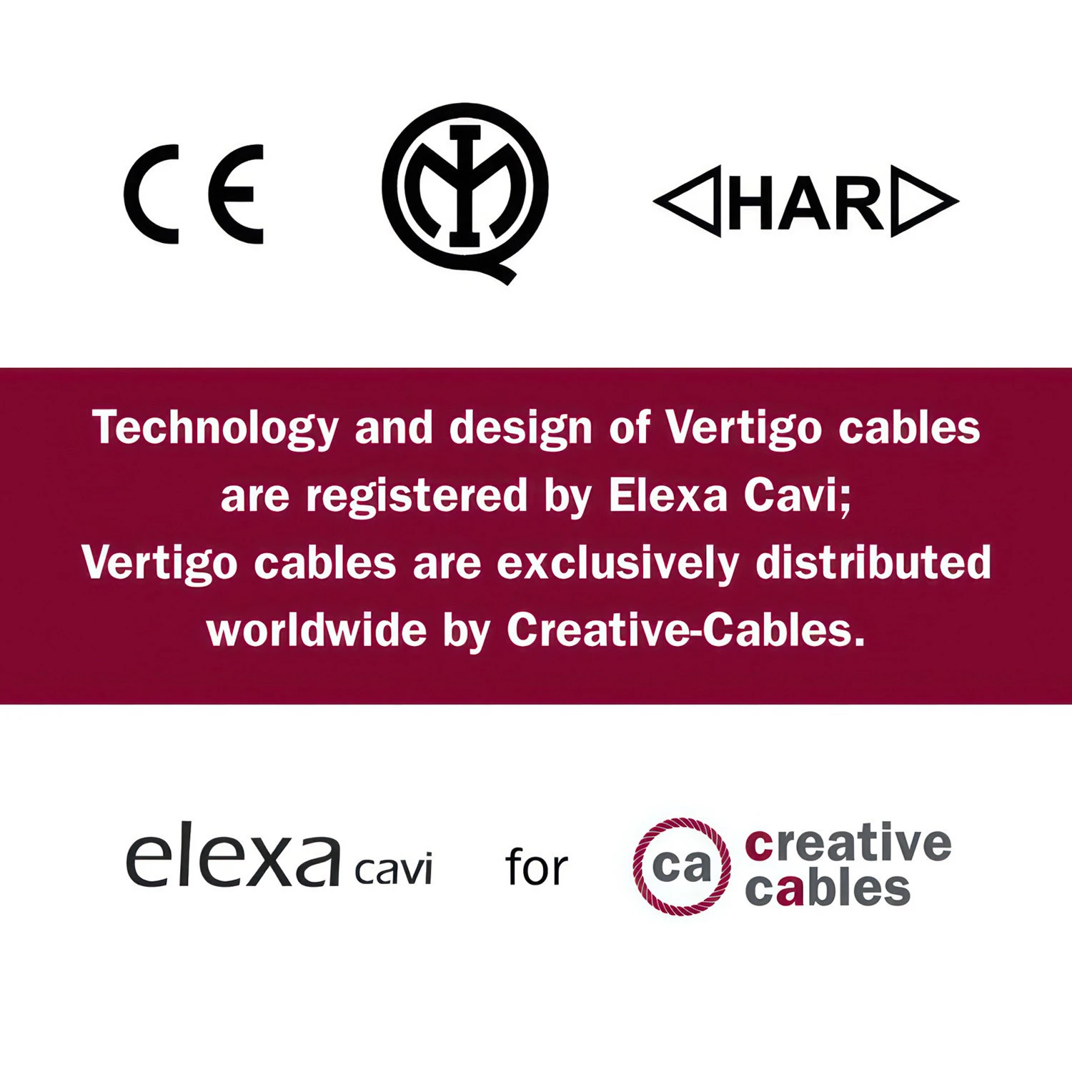 Corda tessile in cotone e lino Zabaione Vertigo - L'Originale Creative Cables, pensato per lampade esclusive - ERD22