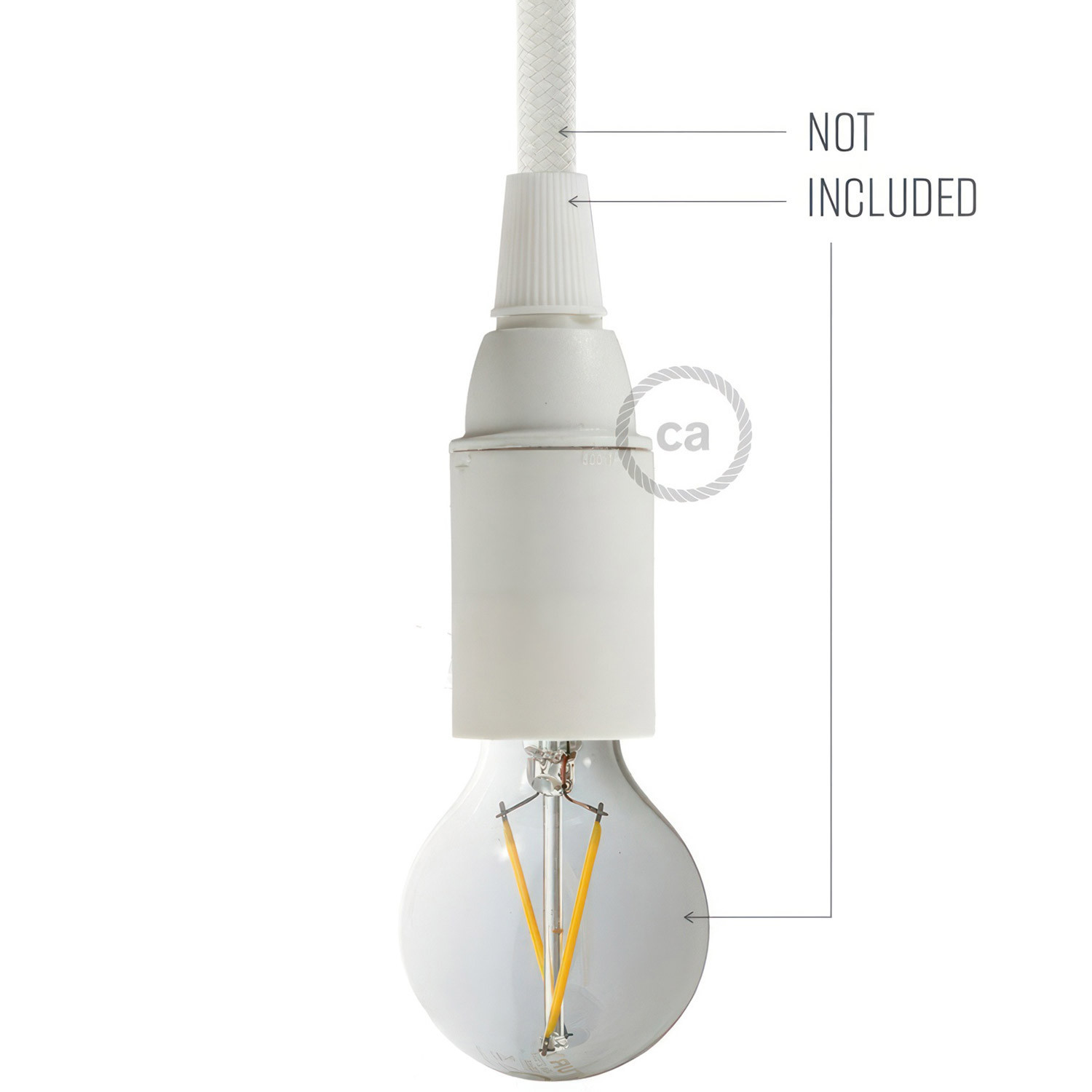 Kit portalampada E14 in termoplastica